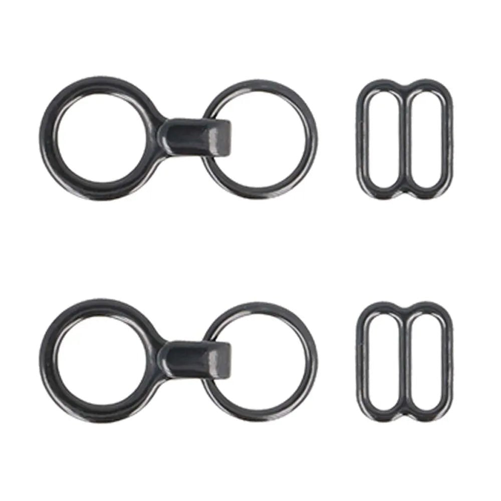 Tauriņa kaklasaites aizdares (melna, 2 komplekti) Milward