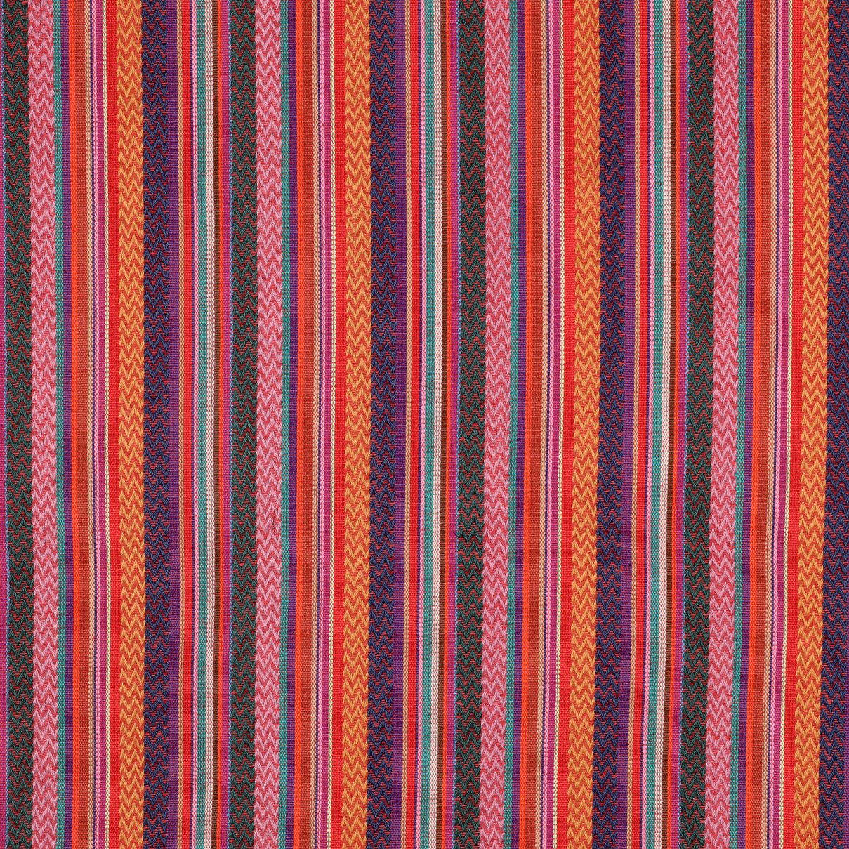 Tautiska raksta audums - lillā, oranžs ar sarkanu 200 g/m²
