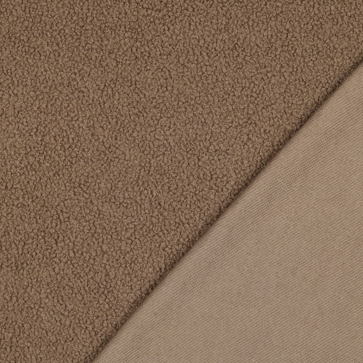 Teddy audums - kafijas brūns 270 g/m²