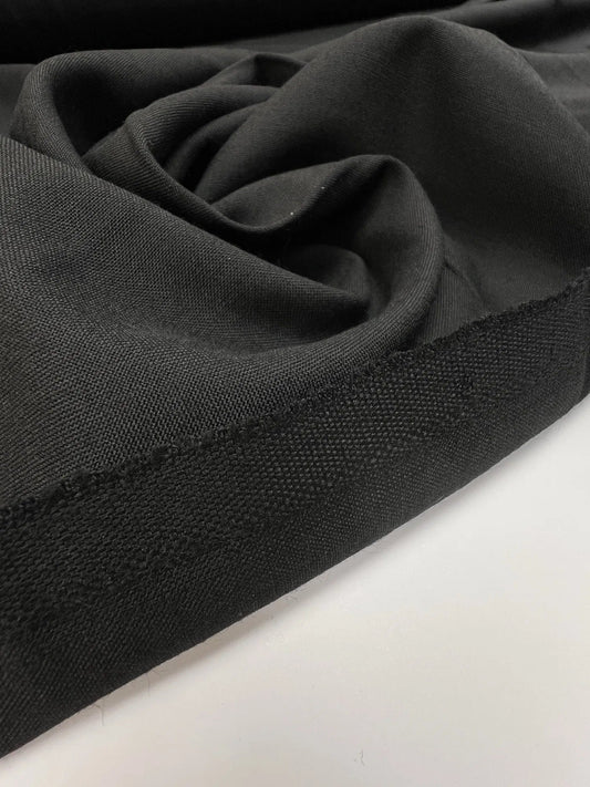 Vilnas audums - melns 220 g/m²