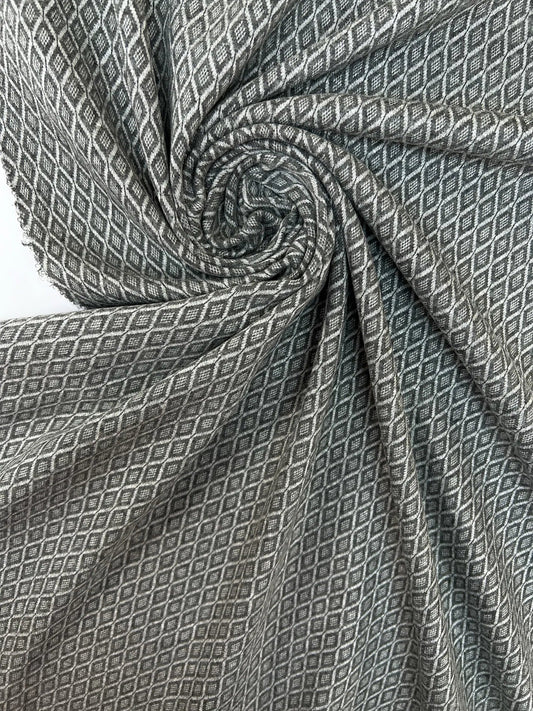 Vilnas žakards - ģeometrisks raksts 250 g/m²