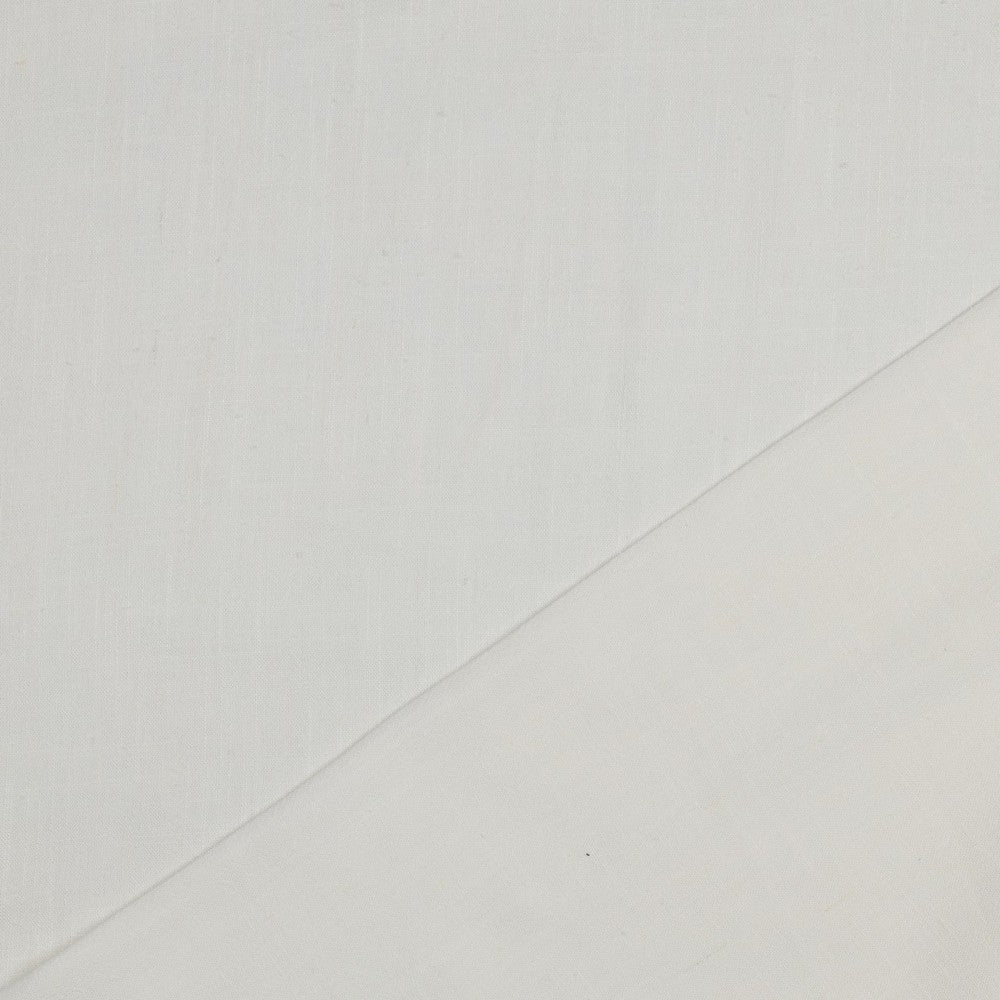Viskozes audums ar linu - silti balts 210 g/m²