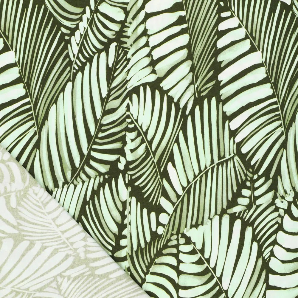 Viskozes audums - zaļas lapas 135 g/m²