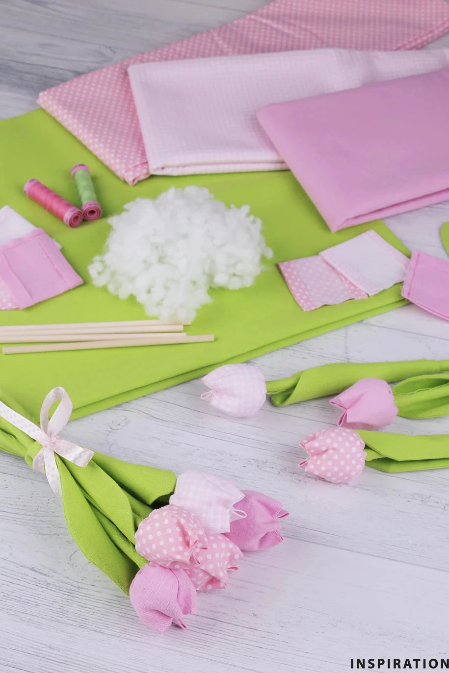 100% Kokvilnas audums- zaļš rūtains 125 g/m