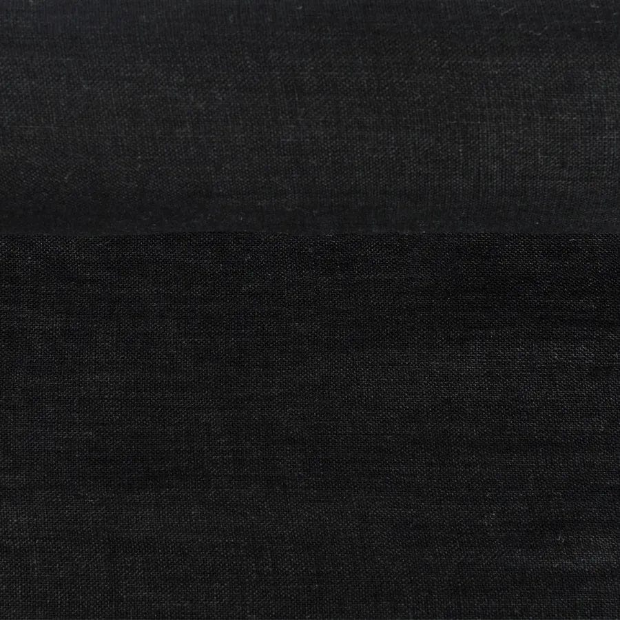 100% Mīkstināts lins-ogļu melns 205 g/m²