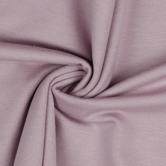Plānā kokvilnas trikotāža-pūderrozā 215 g/m²
