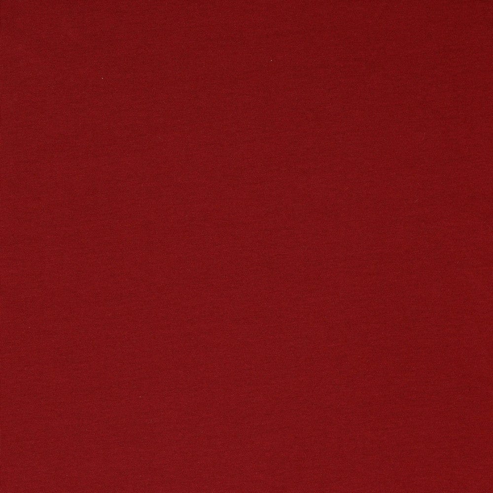 Plānā kokvilnas trikotāža-tumši sarkana 215 g/m²