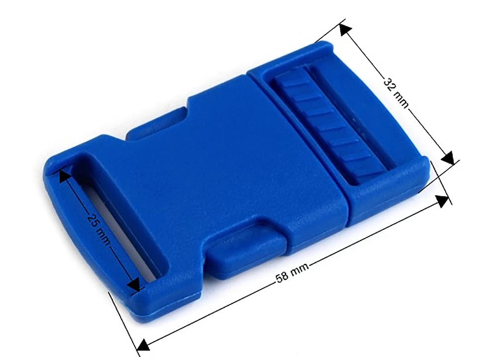 Plastmasas sprādze-savienotājs 25 mm-sarkans ( iepakojumā 5 gb)