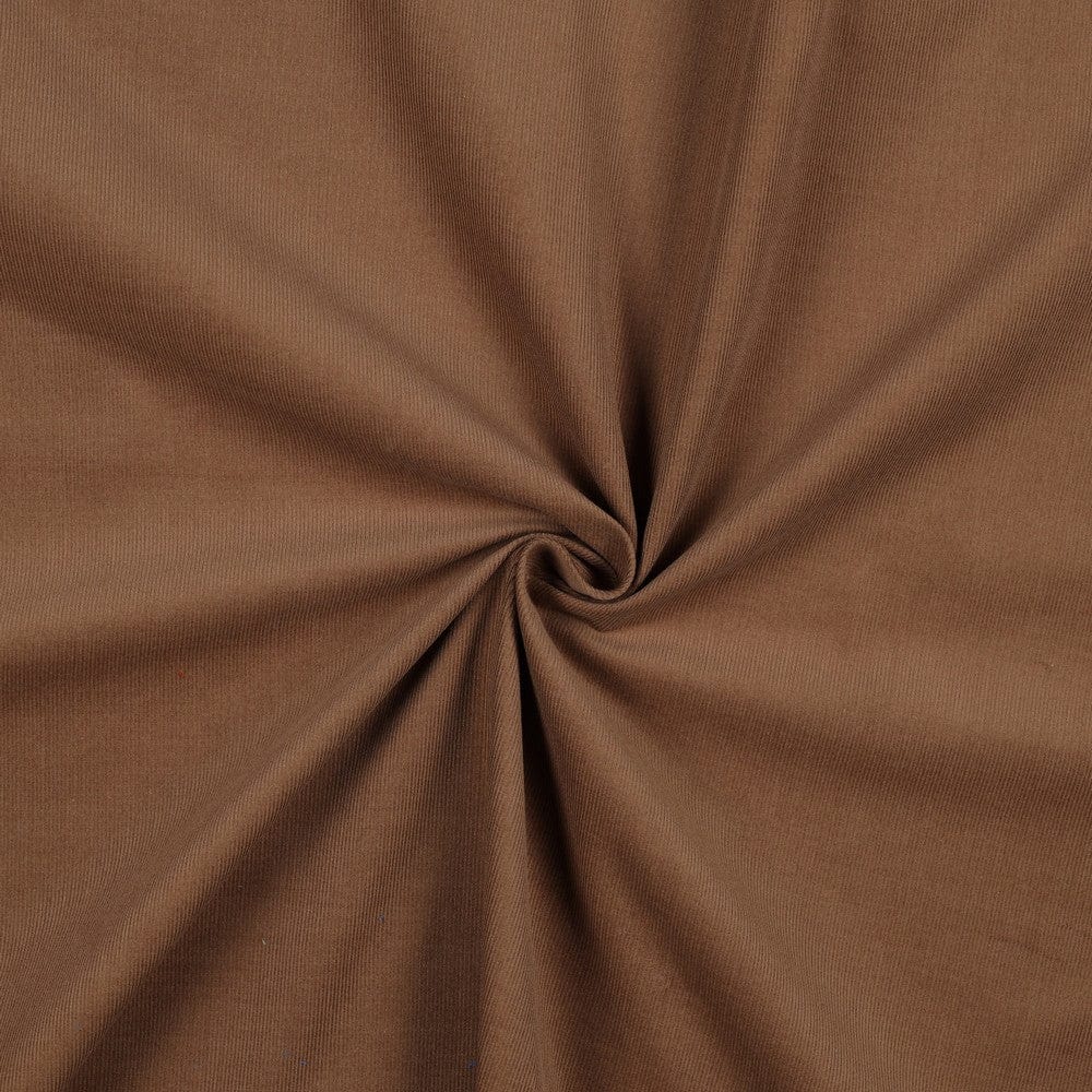 Smalkais Kokvilnas velvets-riekstu tonis 145 g/m²