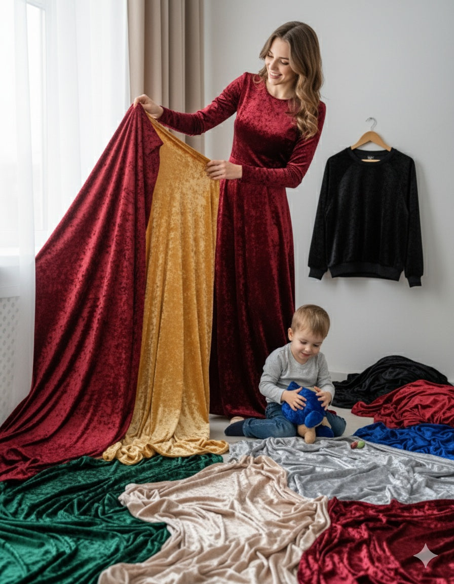 Velūras su trinimo efektu