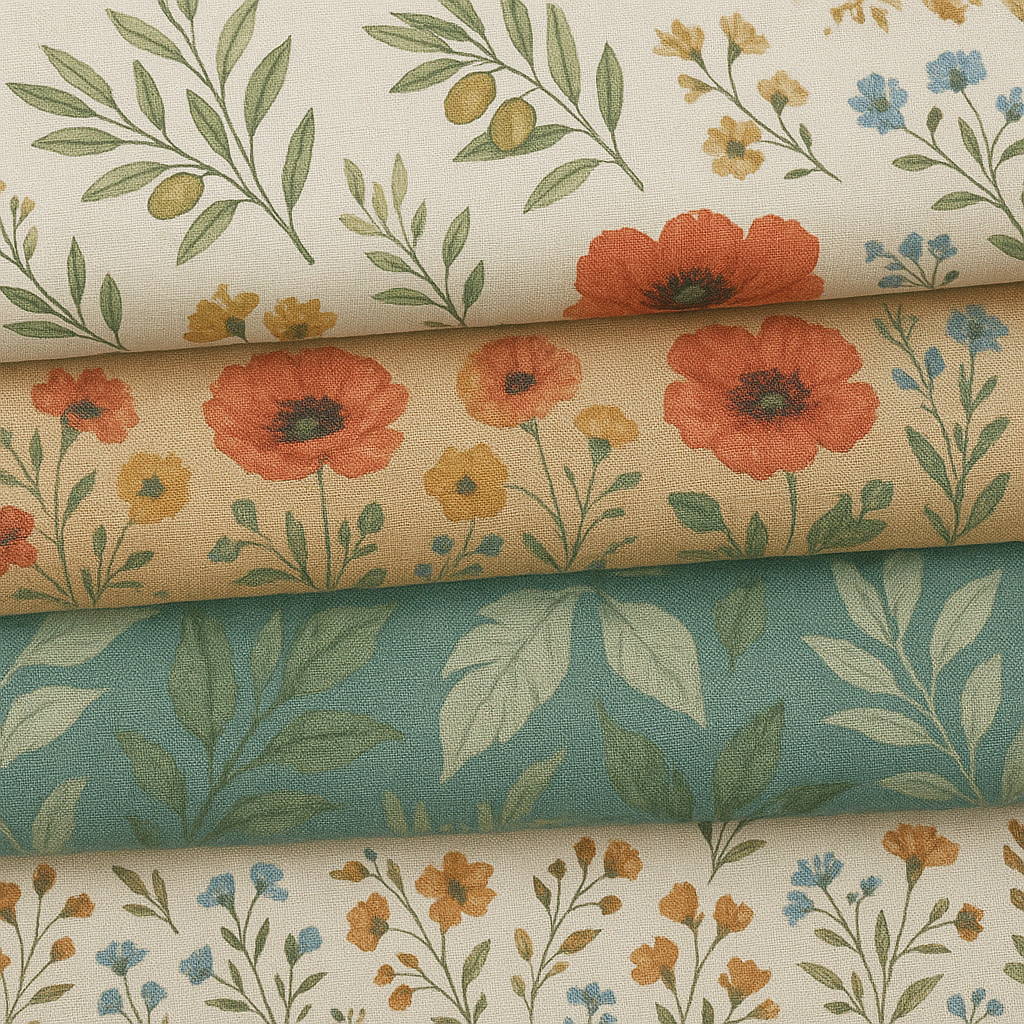 Viskozė su lino spauda