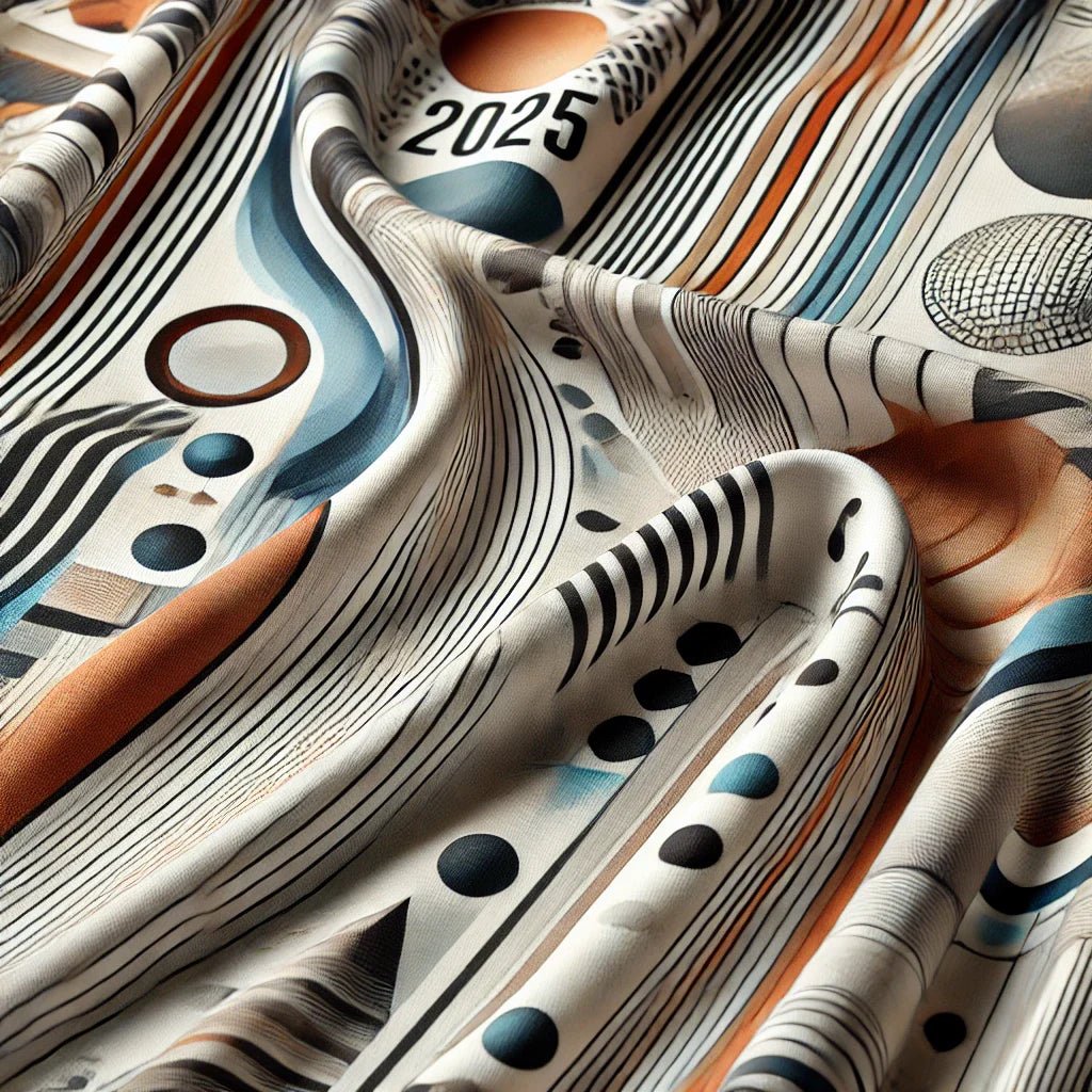 Kilpinis trikotažas su spauda