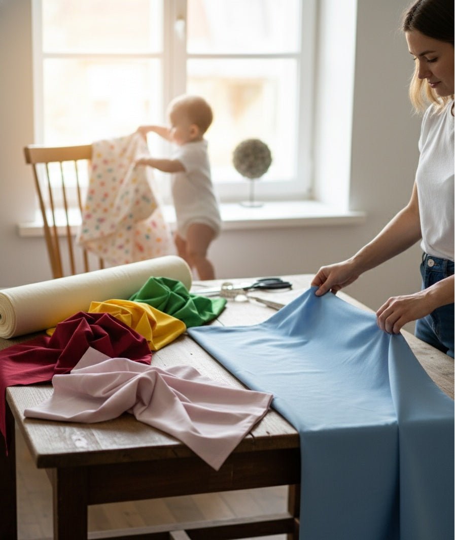 Platus 100 % medvilnės audinys vienspalvis