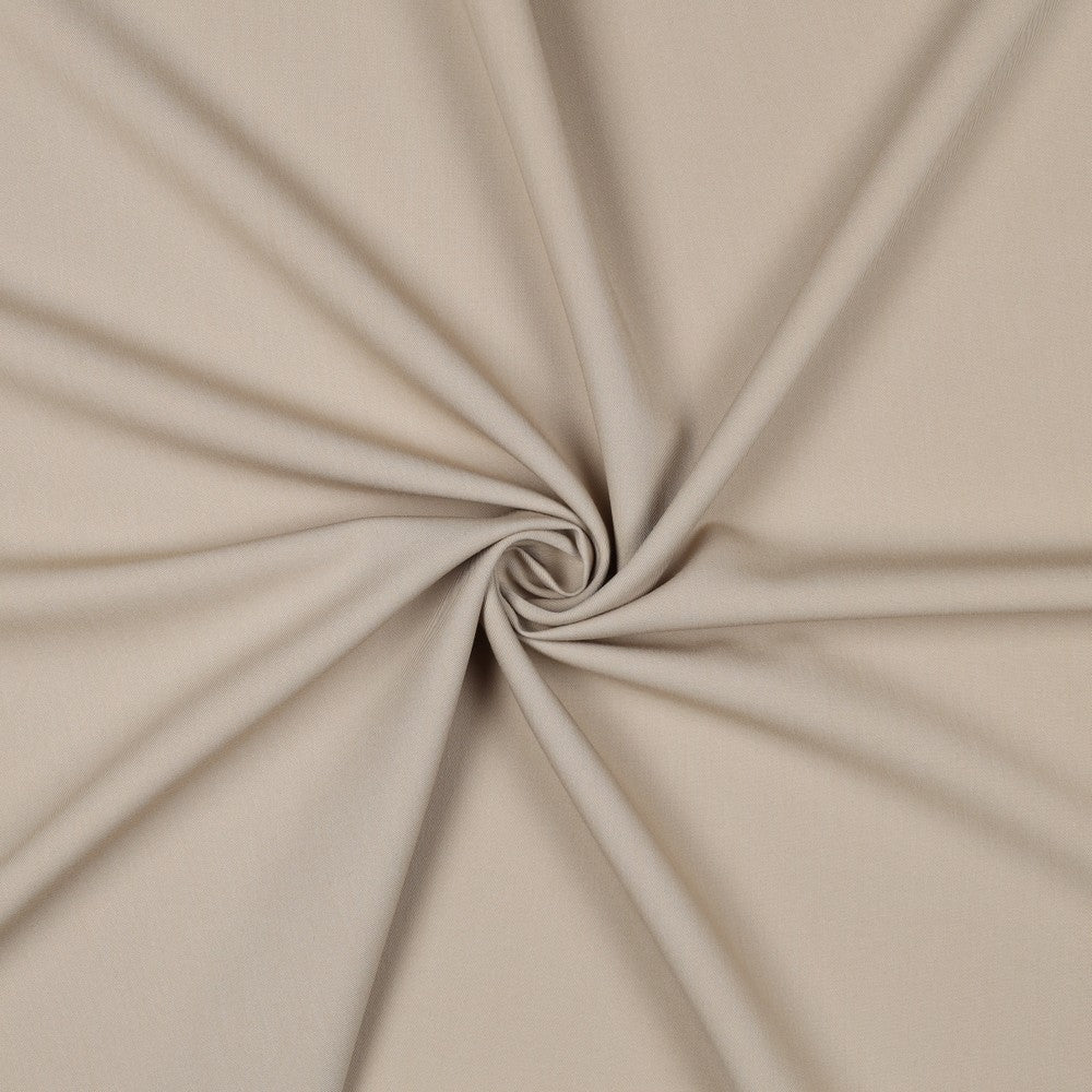 Beige suit fabric with elastane, 200 g/m²