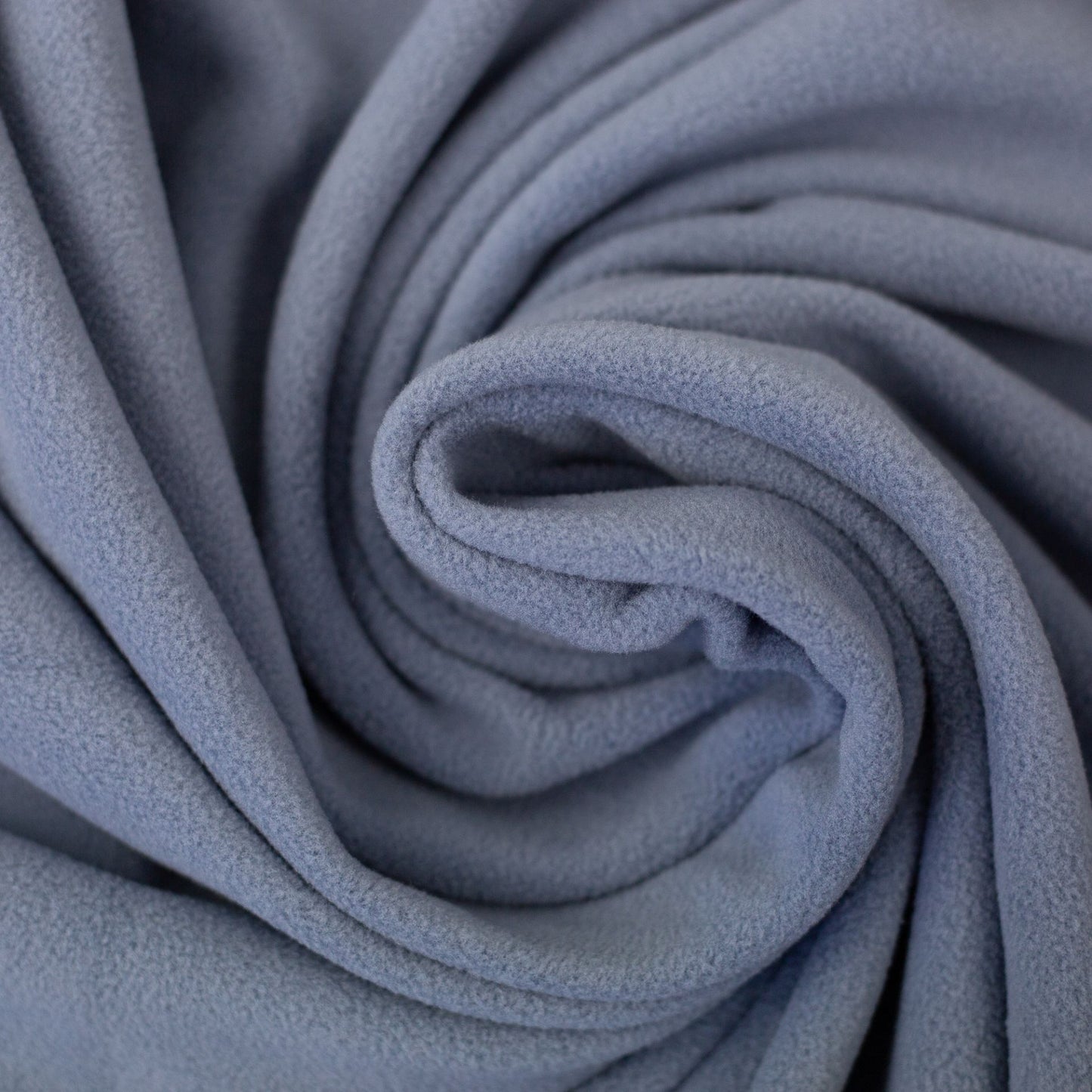 Microfleece – soft fleece fabric for clothing, blue-gray