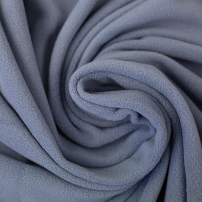 Microfleece – soft fleece fabric for clothing, blue-gray