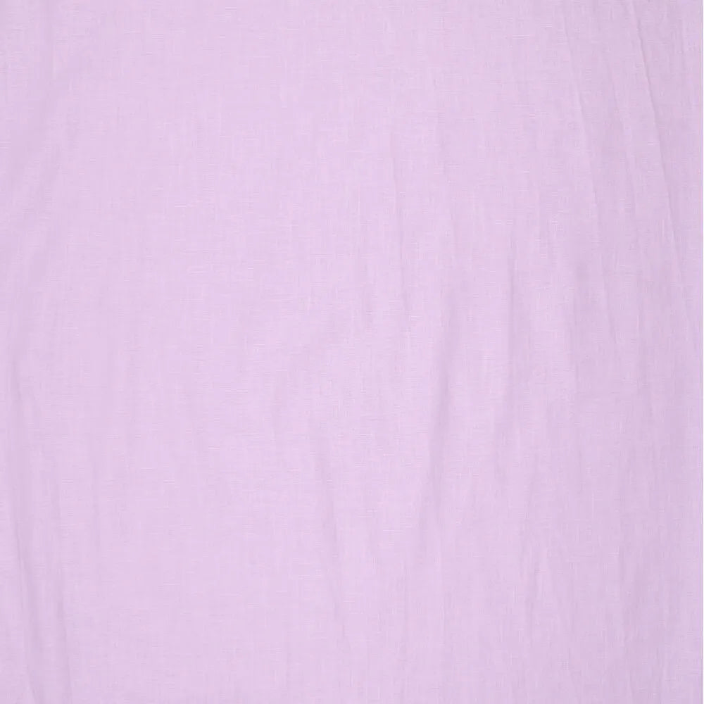 100% Mīkstināts lina audums-ceriņu lillā 165 g/m²