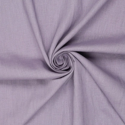 100% Softened Linen Fabric - Smoky Lilac 165 g/m²