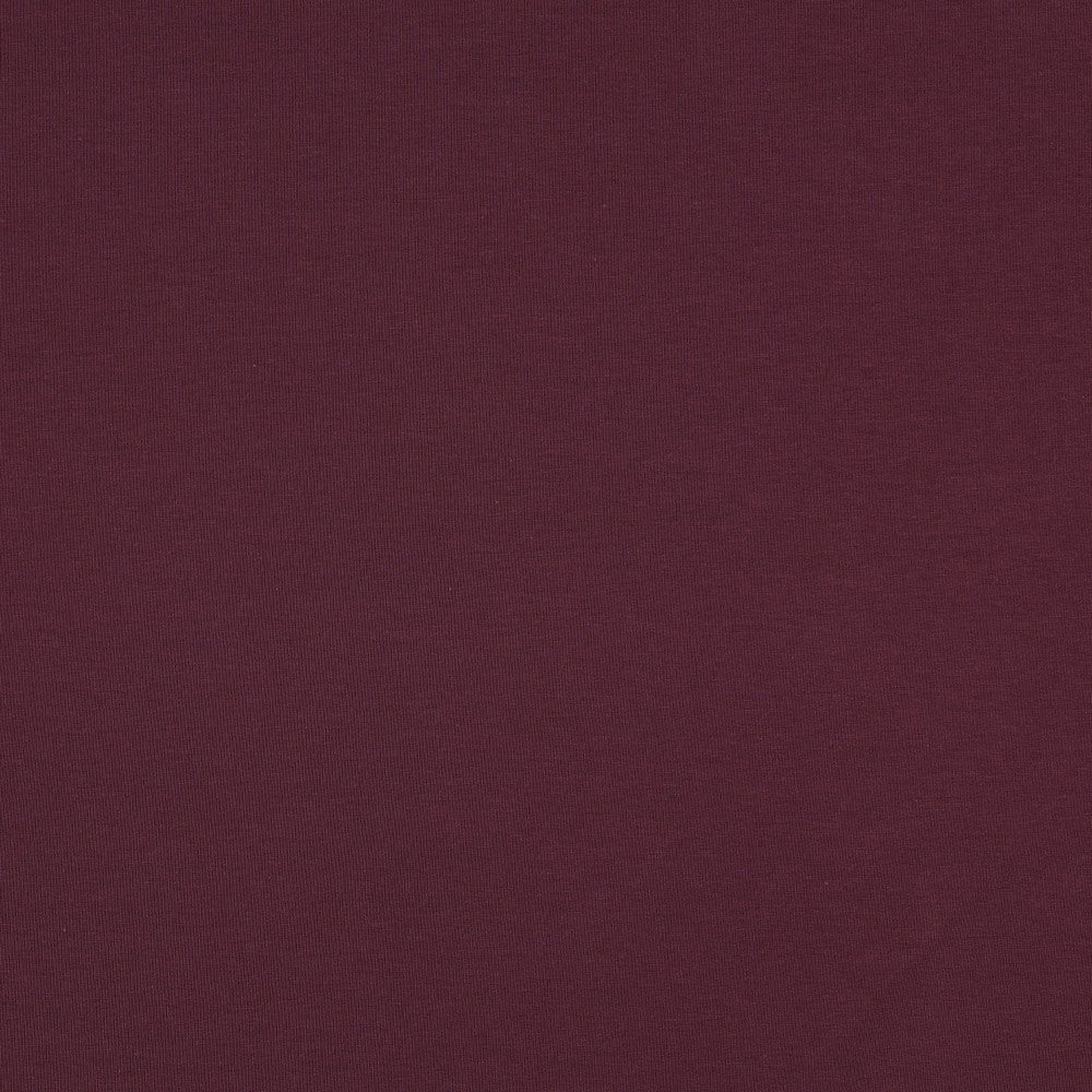 Cotton loop-knit fabric - eggplant 235 g/m²