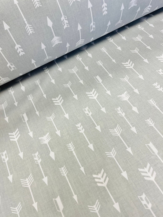 Image with 100% cotton fabric - arrows 125 g/m² – available in Charlotte fabrics