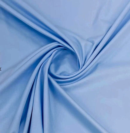 Tissu 100 % coton - bleu ciel 220cm 146 g/m²