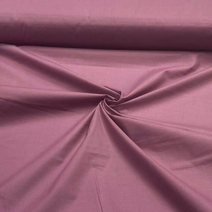 Tissu 100 % coton - teinte prune fumée 125 g/m²