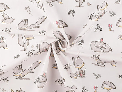 Image avec tissu 100 % coton - renard 125 g/m² – disponible chez Šarlotes audumi