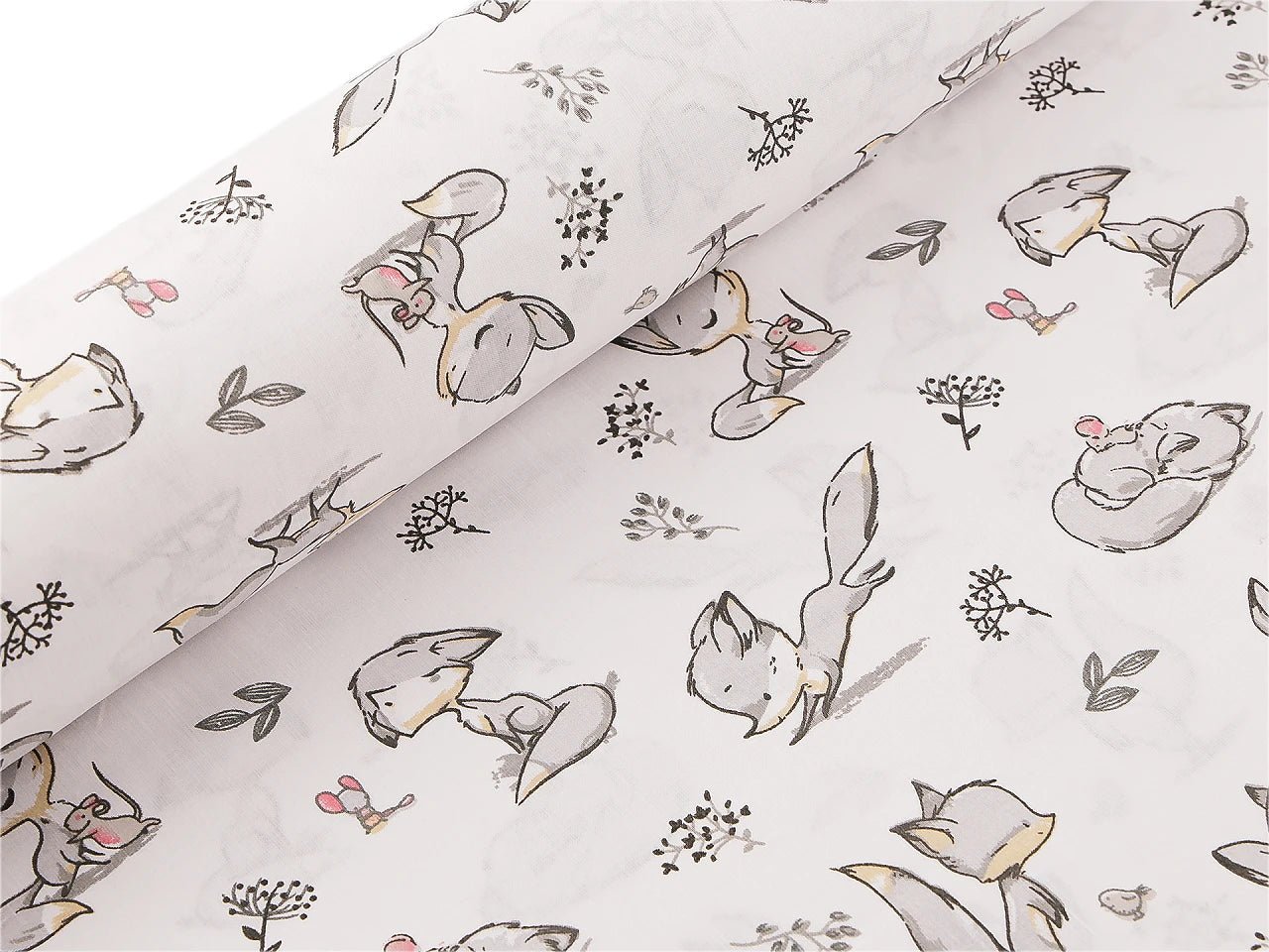Image en tissu 100 % coton - petit renard 125 g/m² – disponible chez Šarlotes audumi