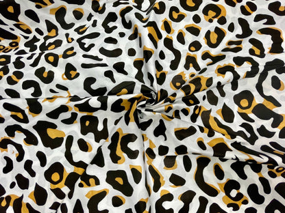 100 % coton - motif léopard 220 cm 125 g/m²