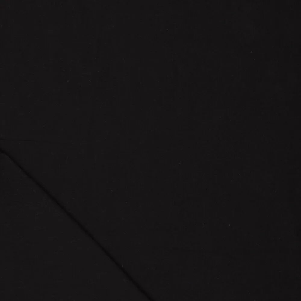 Attēls ar 100% kokvilnas audums mazgāts| Washed - melns 85 g/m² – pieejams Šarlotes audumi
