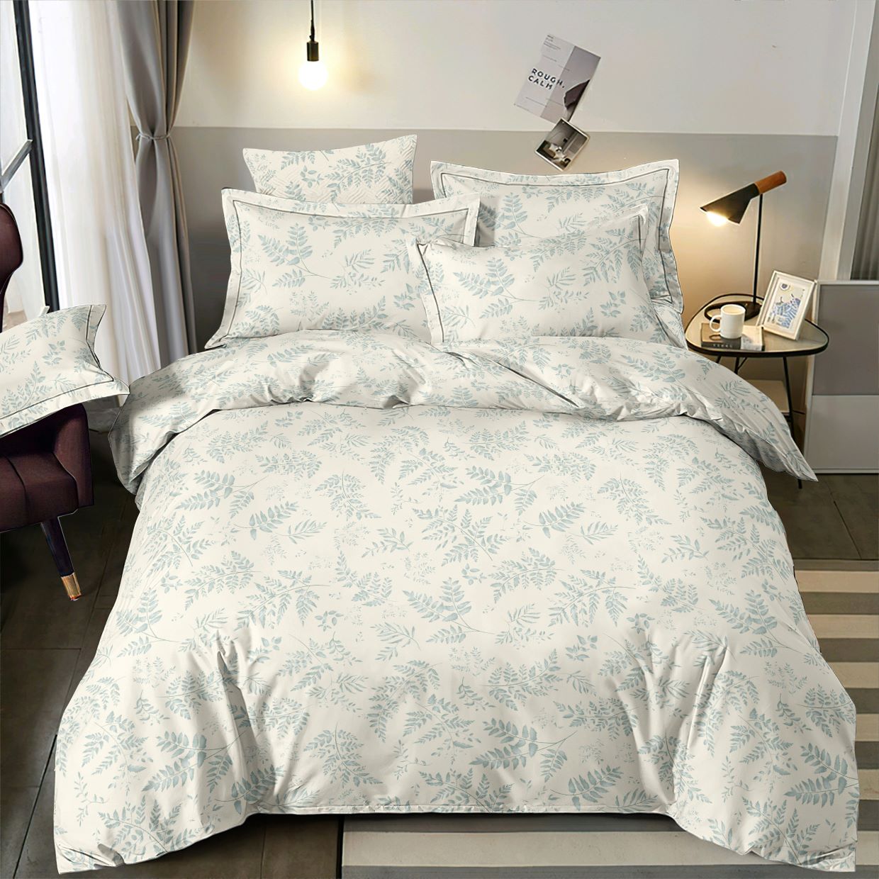 Attēls ar 100% Kokvilnas audums - meža elpa 220cm 146 g/m² – pieejams Šarlotes audumi