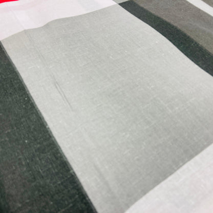 100 % tissu en coton - gris à carreaux rouges 125 g/m