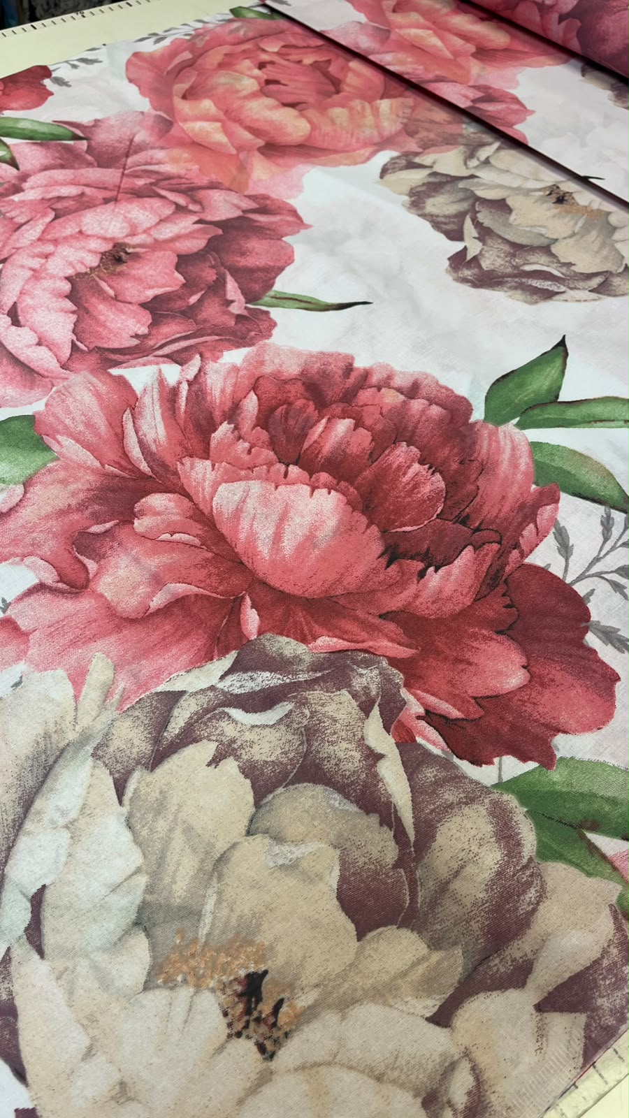 Image of 100% cotton fabric - peonies – available online at Charlotte's Fabrics