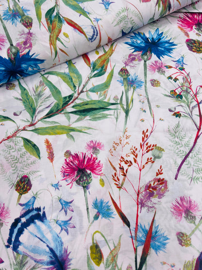 Image avec tissu 100 % coton - bleuet 125 g/m² – disponible chez Šarlotes audumi