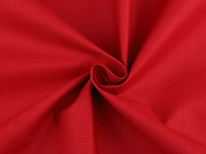 Tissu 100 % coton - rouge 125 g/m²