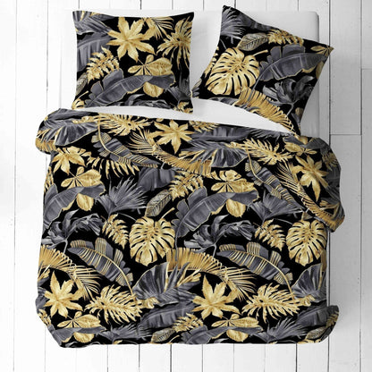 Image avec tissu 100 % coton - feuilles foncées 125 g/m² – disponible chez Šarlotes audumi