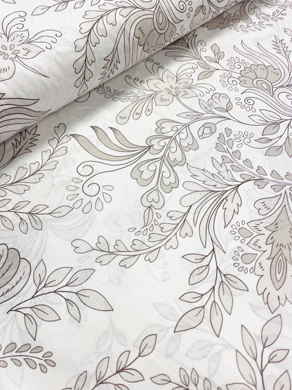 100 % coton - contours floraux 220 cm 125 g/m²