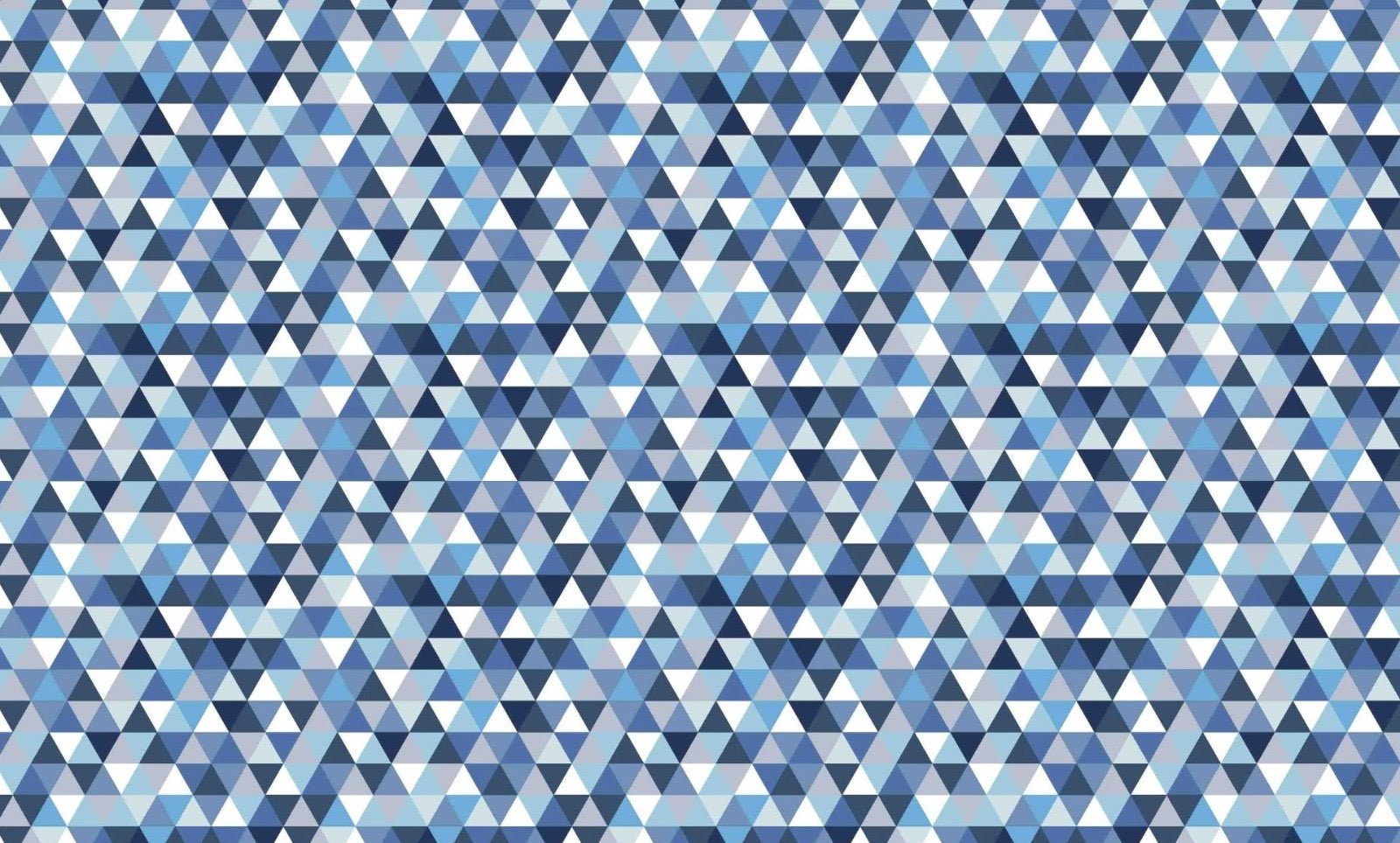 Attēls ar 100% Kokvilnas audums - zili trijstūri 125 g/m² – pieejams Šarlotes audumi