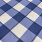 Attēls ar 100% Kokvilnas audums - zils rūtains 125 g/m² – pieejams Šarlotes audumi