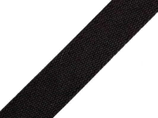 Image of 100% cotton ribbon, 30 mm, for bags and straps – available at Šarlotes audumi