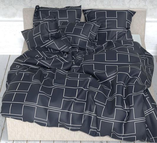 100% Cotton Satin - geometric pattern 220 cm 125 g/m²