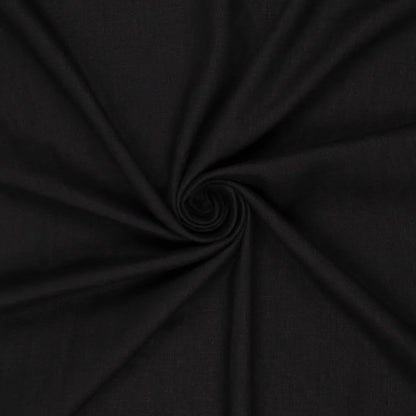 100% Mīkstināts lins - melns 165 g/m²