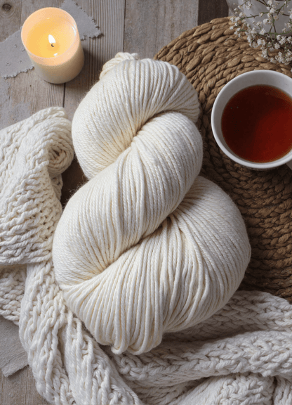 100 % laine de mouton australien non teinte, fil pour tricot, crochet et teinture