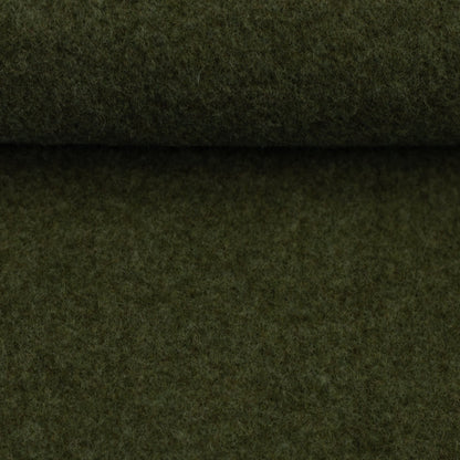 100 % tissu en laine - vert forêt chiné 290 g/m²