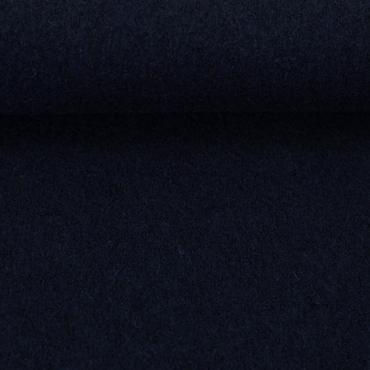 Attēls ar 100% Vilnas flīss - tumši zils 385 g/m² – pieejams Šarlotes audumi
