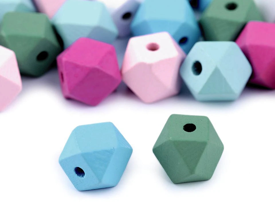 Dimanta formas koka pērlītes | 15×20 mm | 10 gb