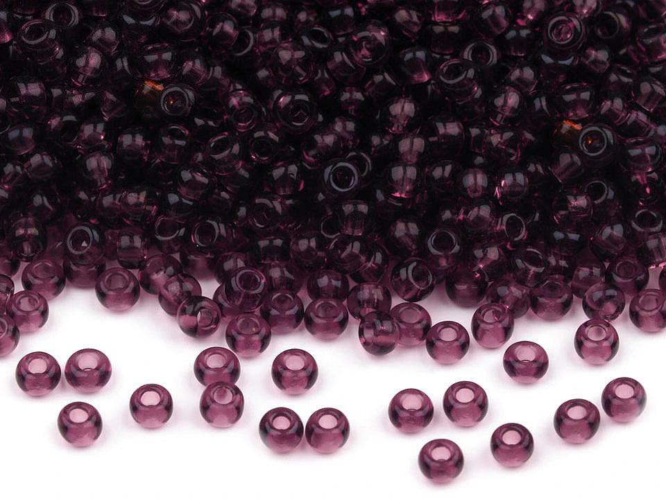 Čehu stikla pērlītes Preciosa 4.5 mm 20 g | dažādu toņu