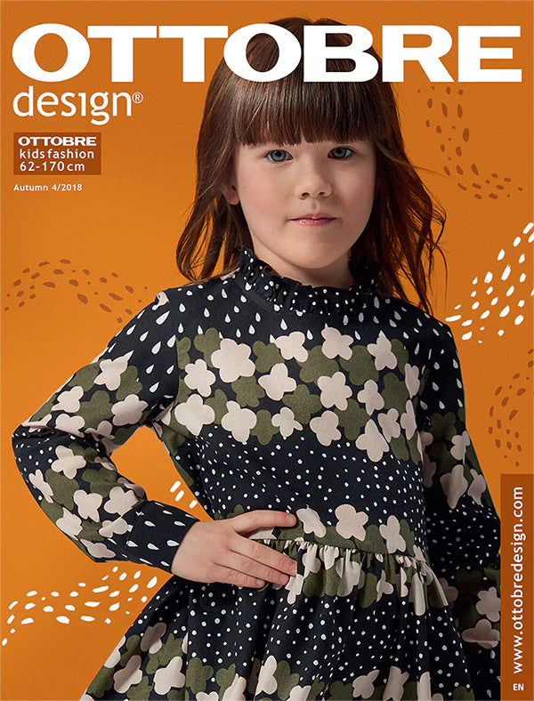 OTTOBRE design Kids 4/2018 – bērnu apģērbu piegrieztņu žurnāls angļu valodā