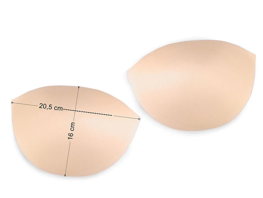 Liemenėlės pagalvėlės maudymosi kostiumėliams, apatiniam trikotažui, korsetams – baltos, 38 dydis