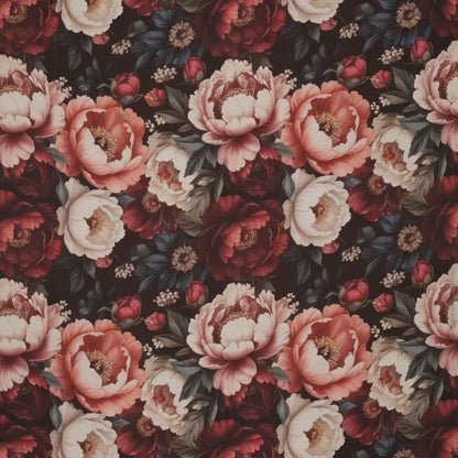 Viscose Fabric - Pink Peonies